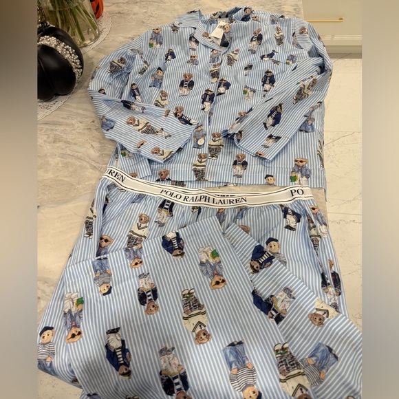 🧸NWT Polo by Ralph Lauren bear Pajamas - Picture 1 of 8